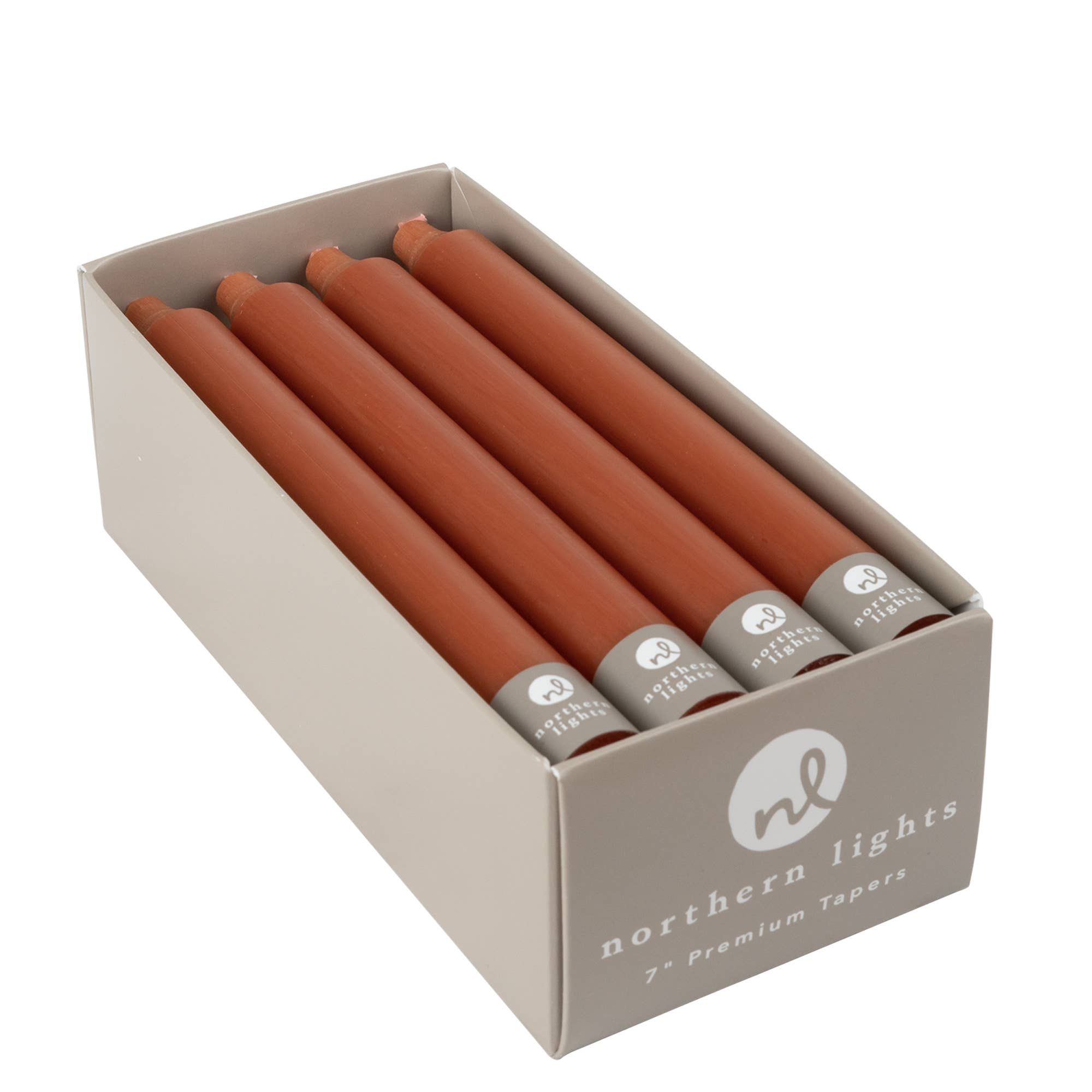 7" Taper Candles - 12pc Box: Pure White