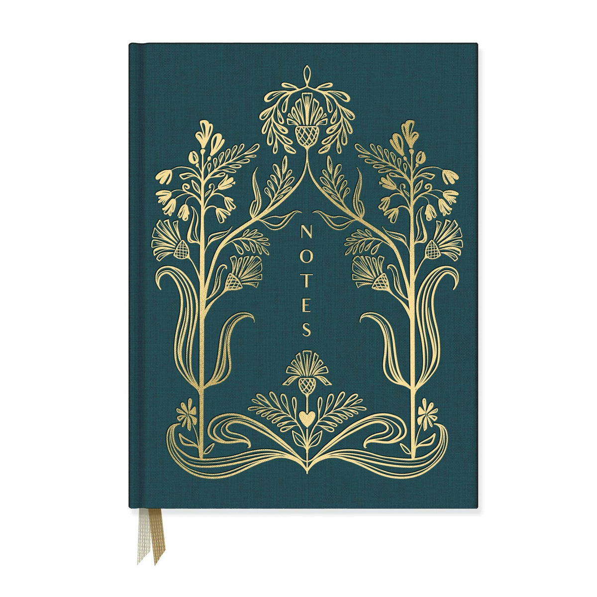 Golden Thistle Bookcloth Hardcover Notebook