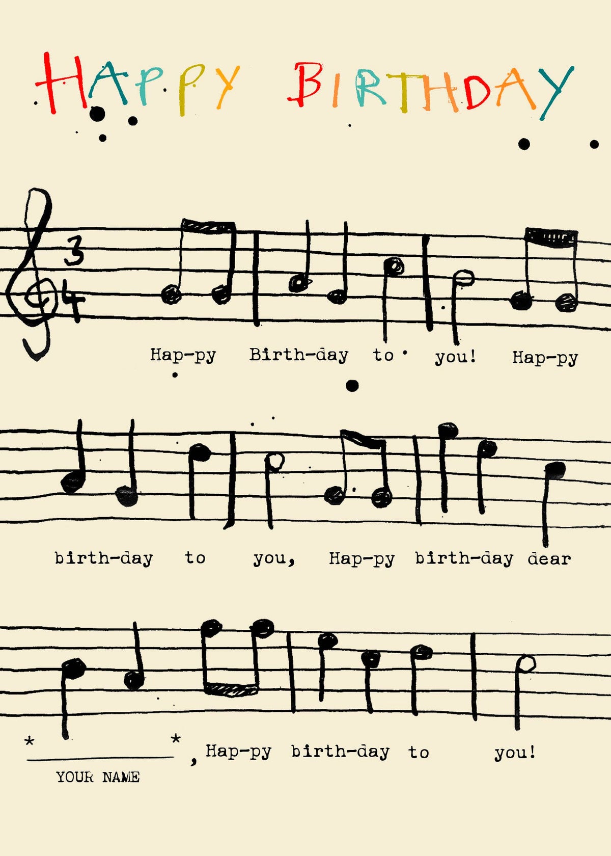 BIRTHDAY SONG GREETING CARD POET AND PAINTER