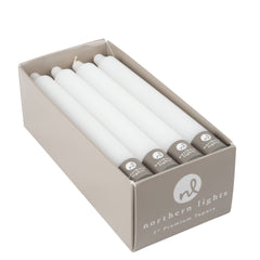 7" Taper Candles - 12pc Box: Pure White