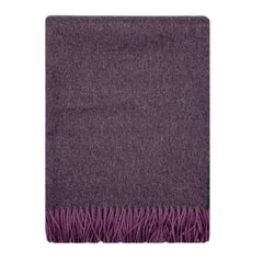 100% Baby Alpaca Wrap/Throw- Elderberry