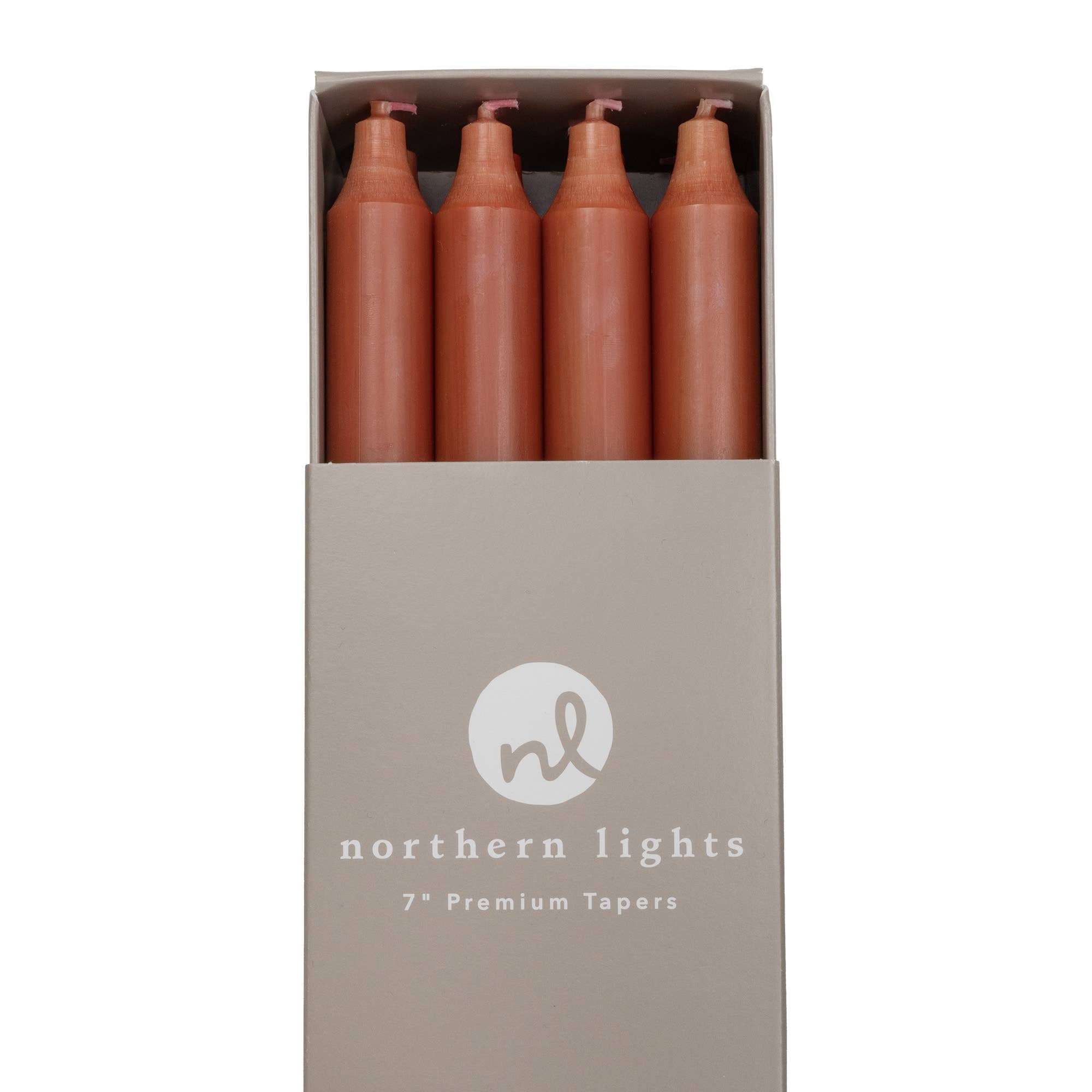 7" Taper Candles - 12pc Box: Pure White