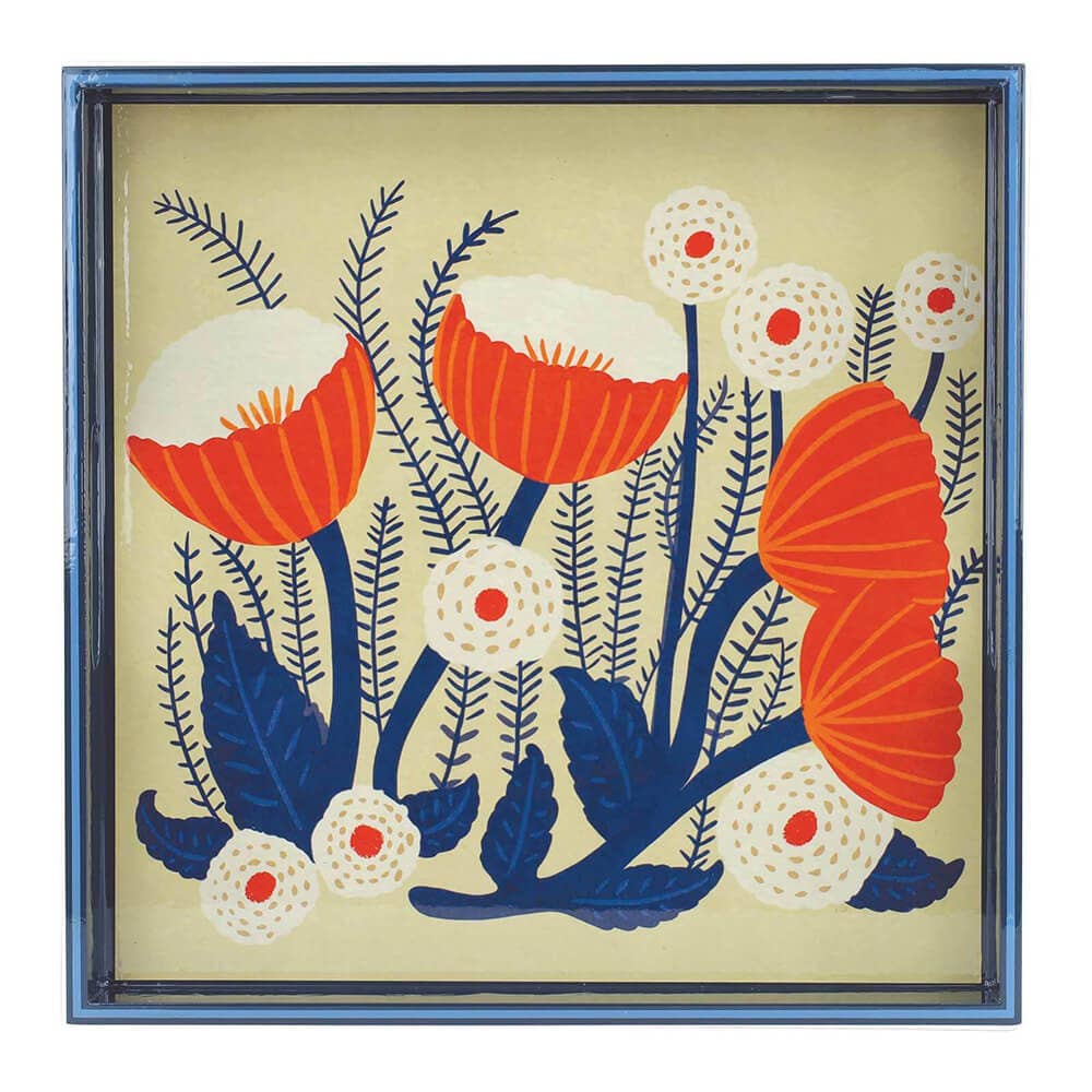 Buttercup  Square Lacquer Serving Tray