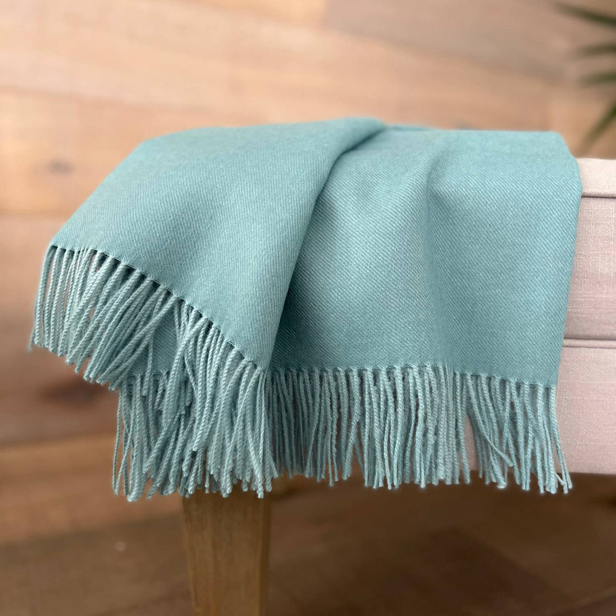 100% Baby Alpaca Wrap/Throw - Sea Glass