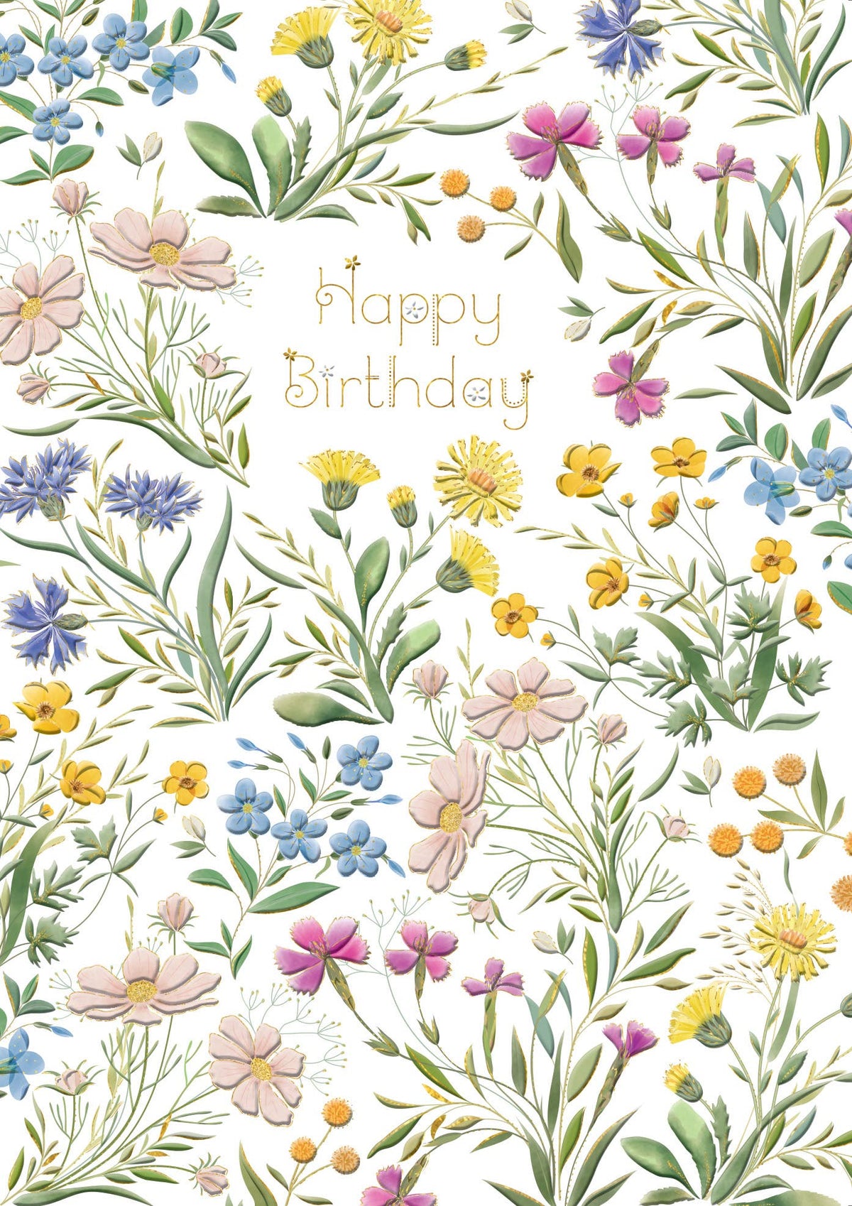 BIRTHDAY FLOWERS GREETING CARD TURNOWSKY