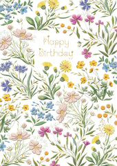 BIRTHDAY FLOWERS GREETING CARD TURNOWSKY