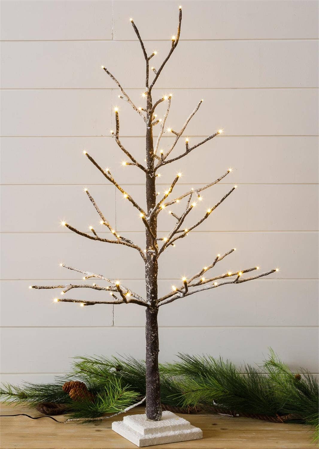 Lighted Flocked Tree. PICK UP ONLY