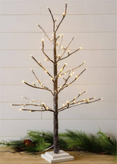 Lighted Flocked Tree. PICK UP ONLY