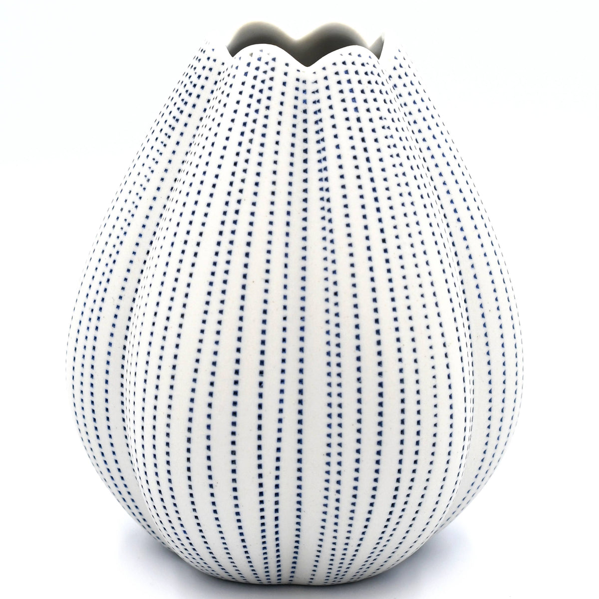 1284W26 CHAMPA S-Handcrafted Porcelain Vase