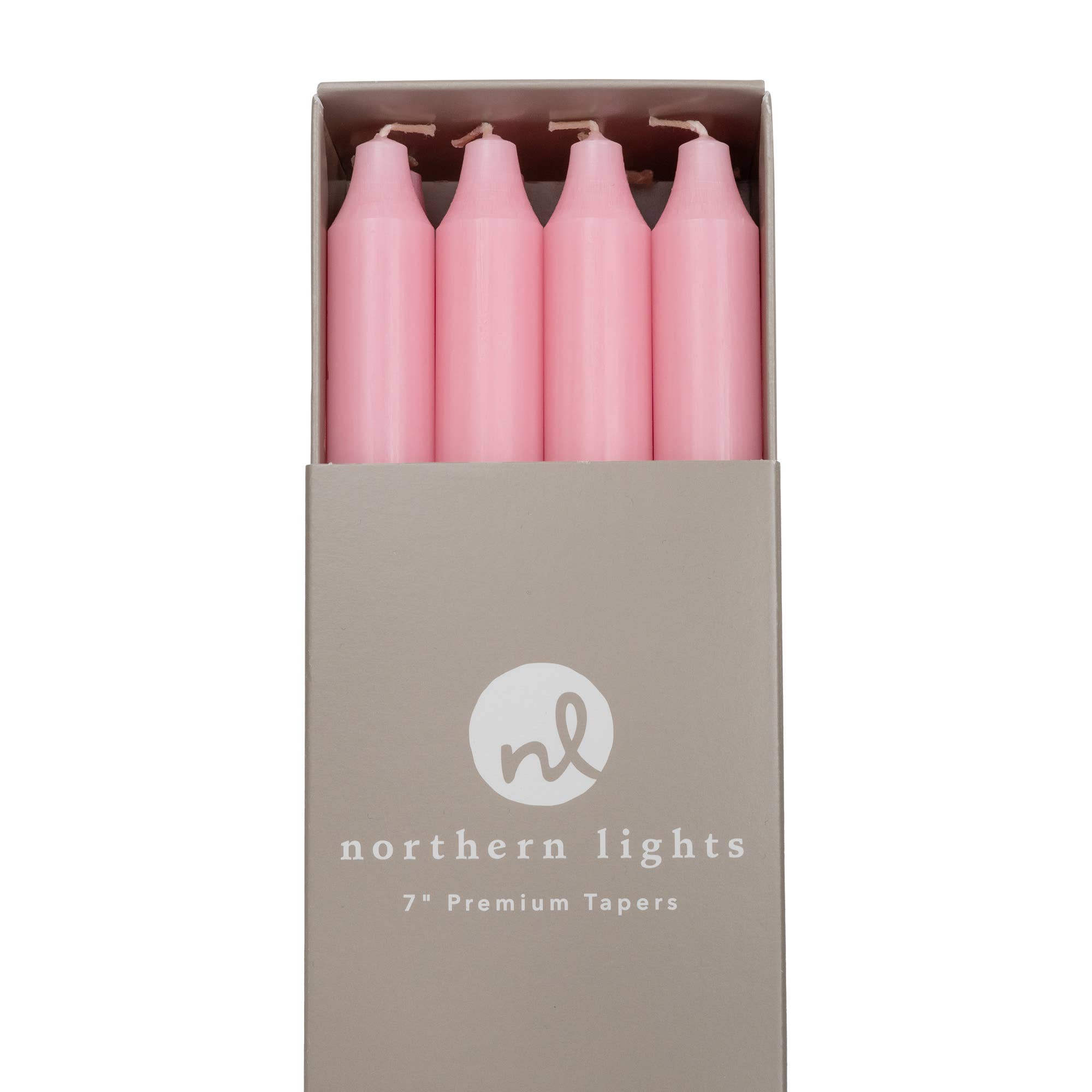 7" Taper Candles - 12pc Box: Pure White