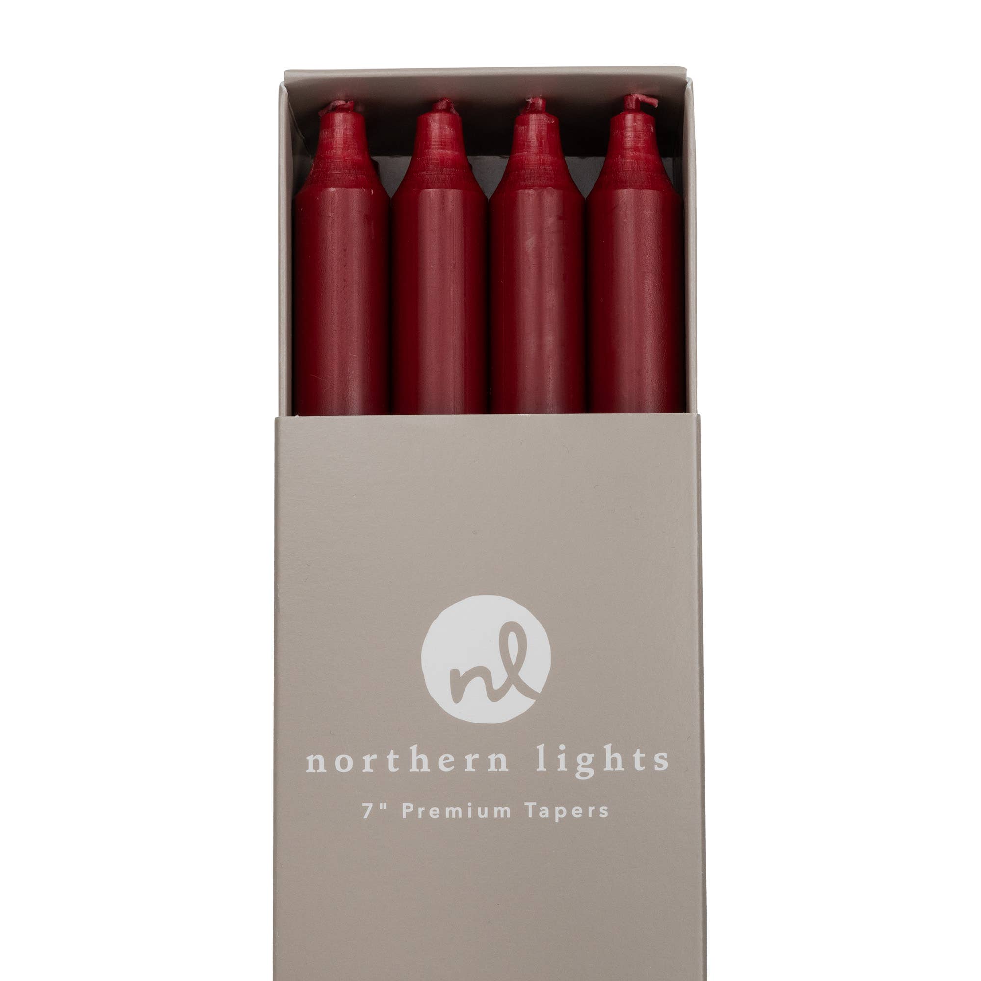 7" Taper Candles - 12pc Box: Sage Green
