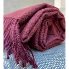 100% Baby Alpaca Wrap/Throw - Malbec