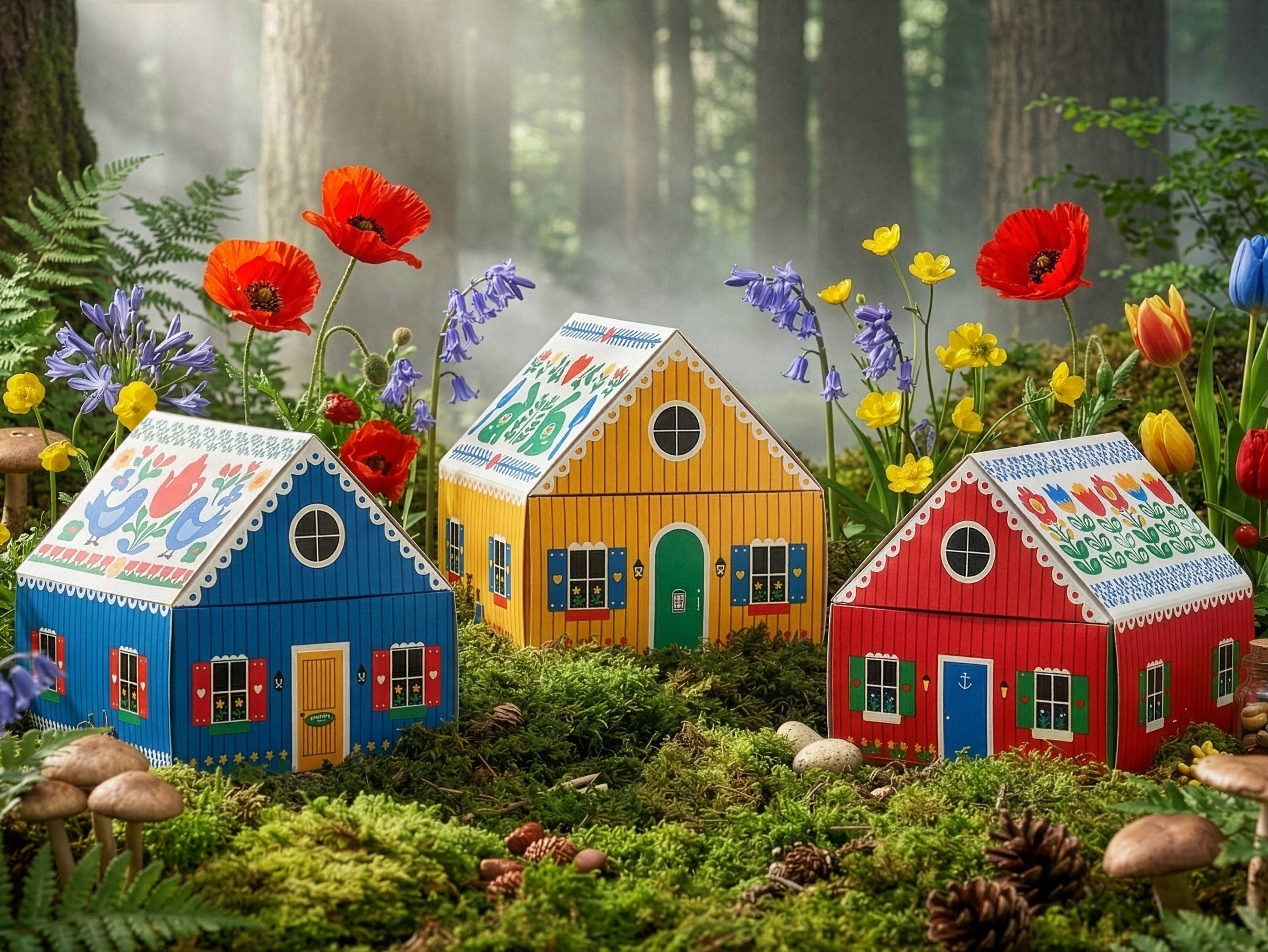 Cottage Matchbox Blue