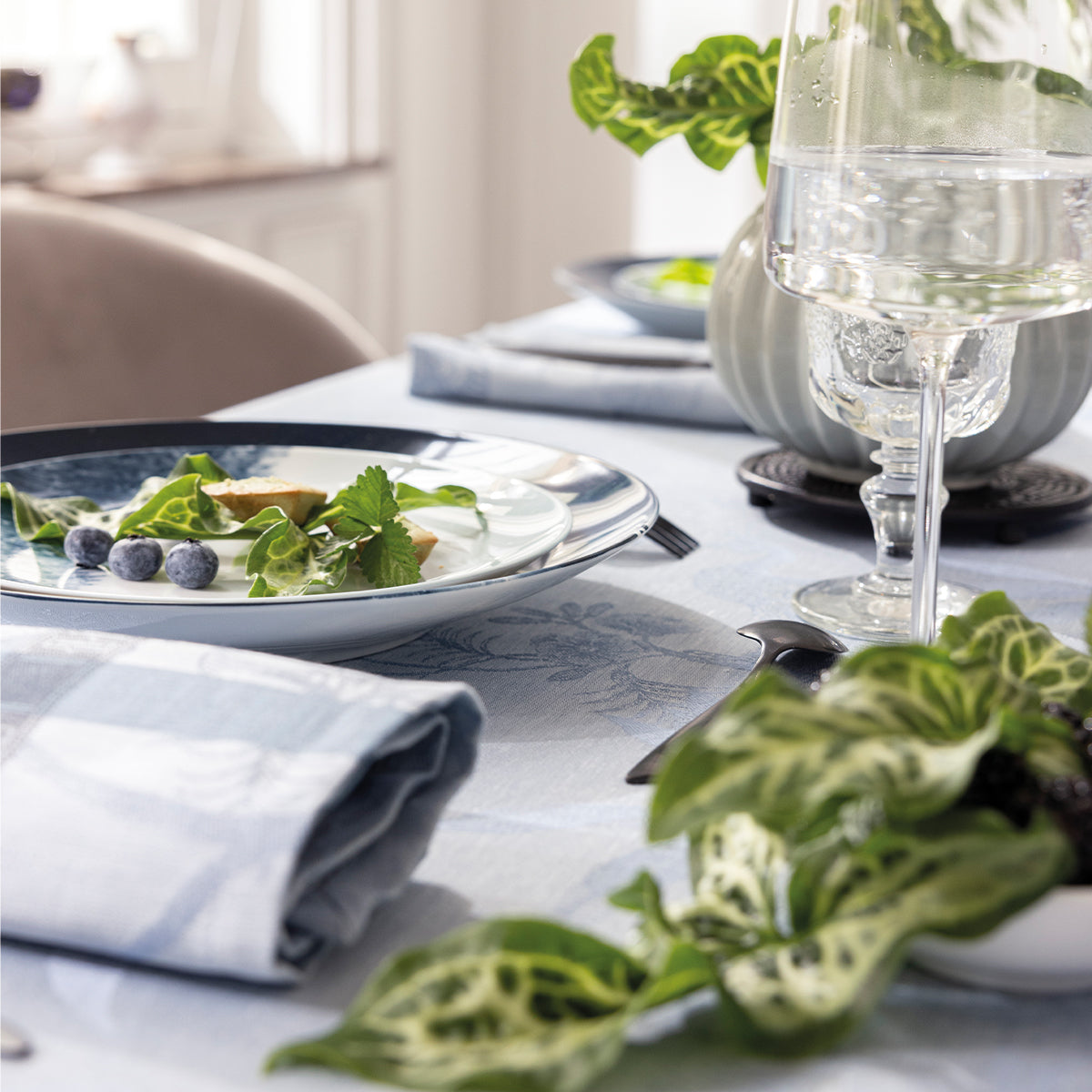 A L'Orangerie Blue Linen