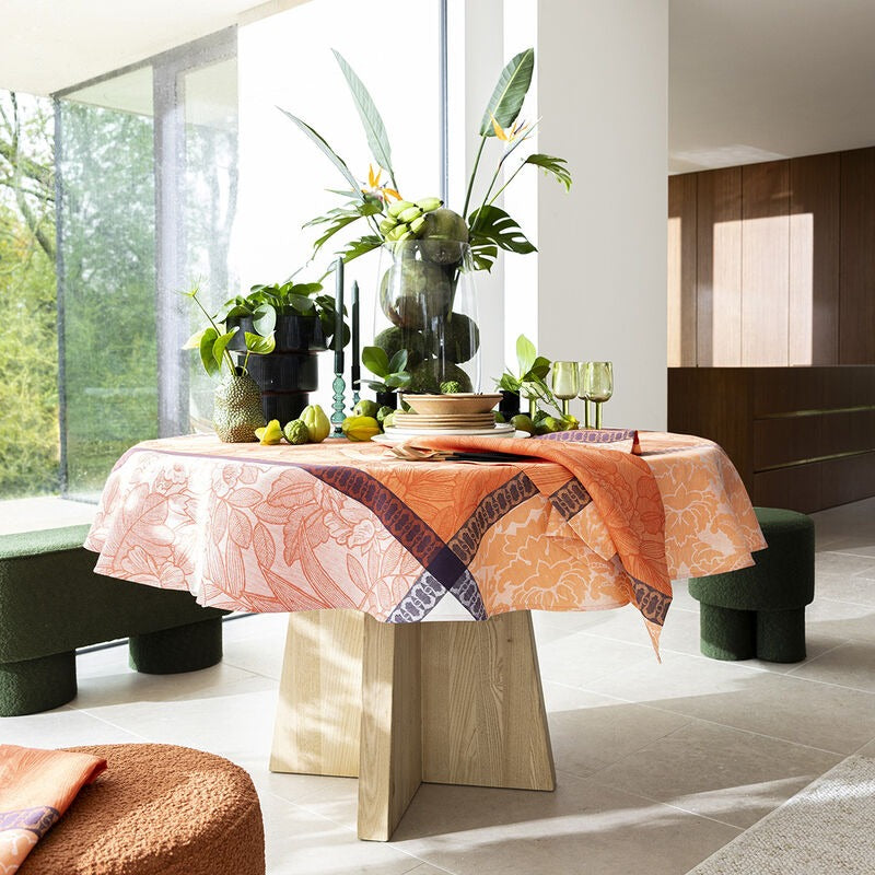 Escapade Tropical Orange Linen
