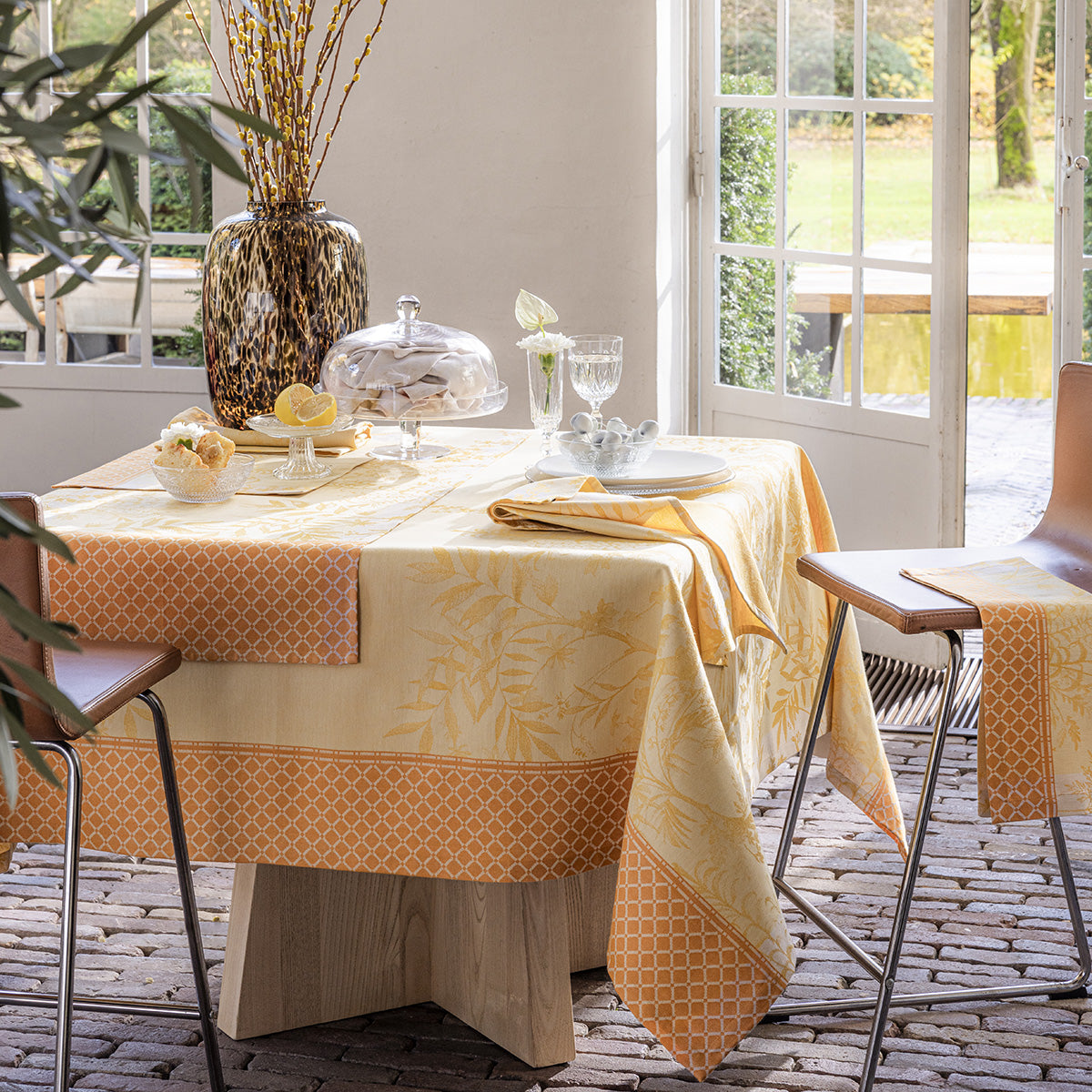 Jardin d'Eden Yellow Cotton