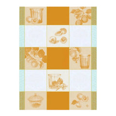 Confitures Carreaux Yellow Towel